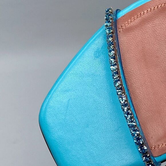 Amina Muaddi Gilda embellished PVC mules size 38 - Picture 13 of 16